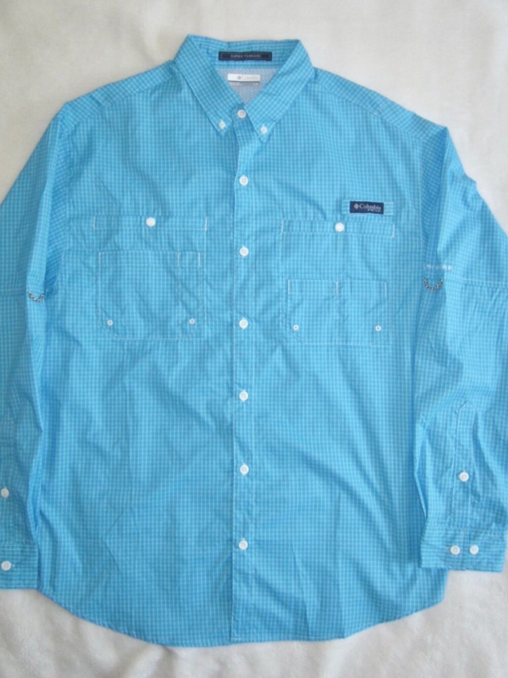 EDDIE BAUER Super Tamiami PFG Performance Fishing Gear Shirt Men's Large
